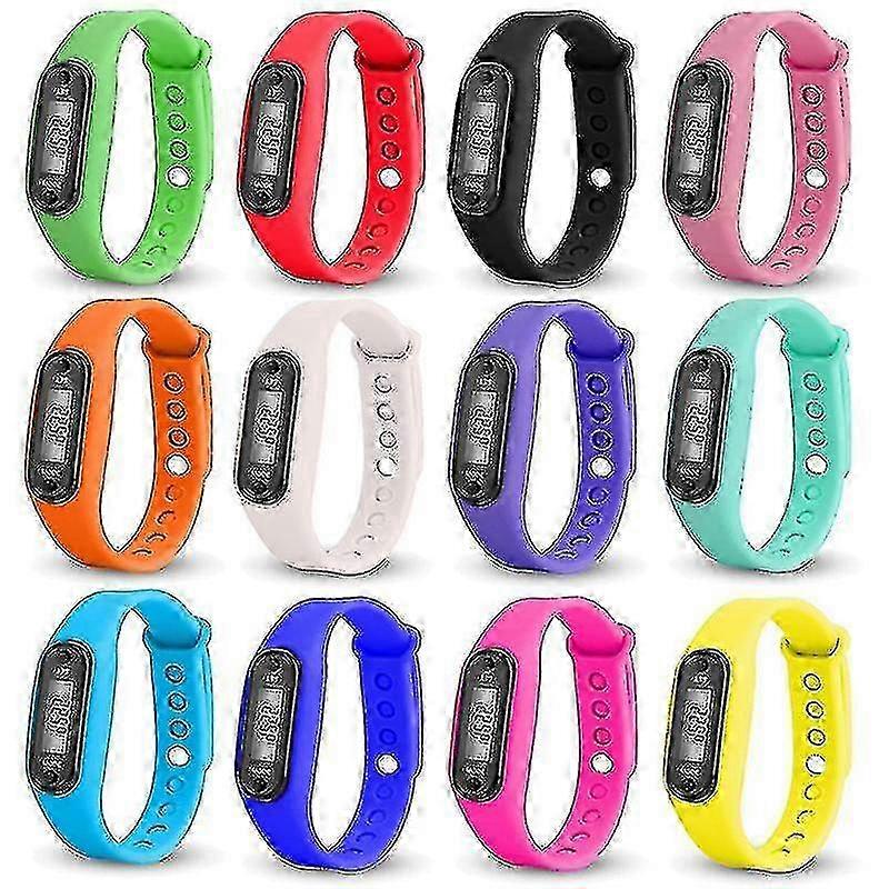 Step Count Activity Tracker Fitness Sport Watch Wrist Pedometer Lcd Adult Kid