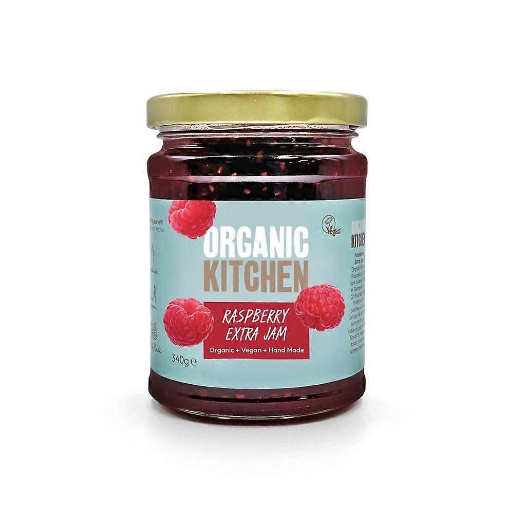 Organic Kitchen Organic Raspberry Extra Fruit Jam 340g - 2 Pack