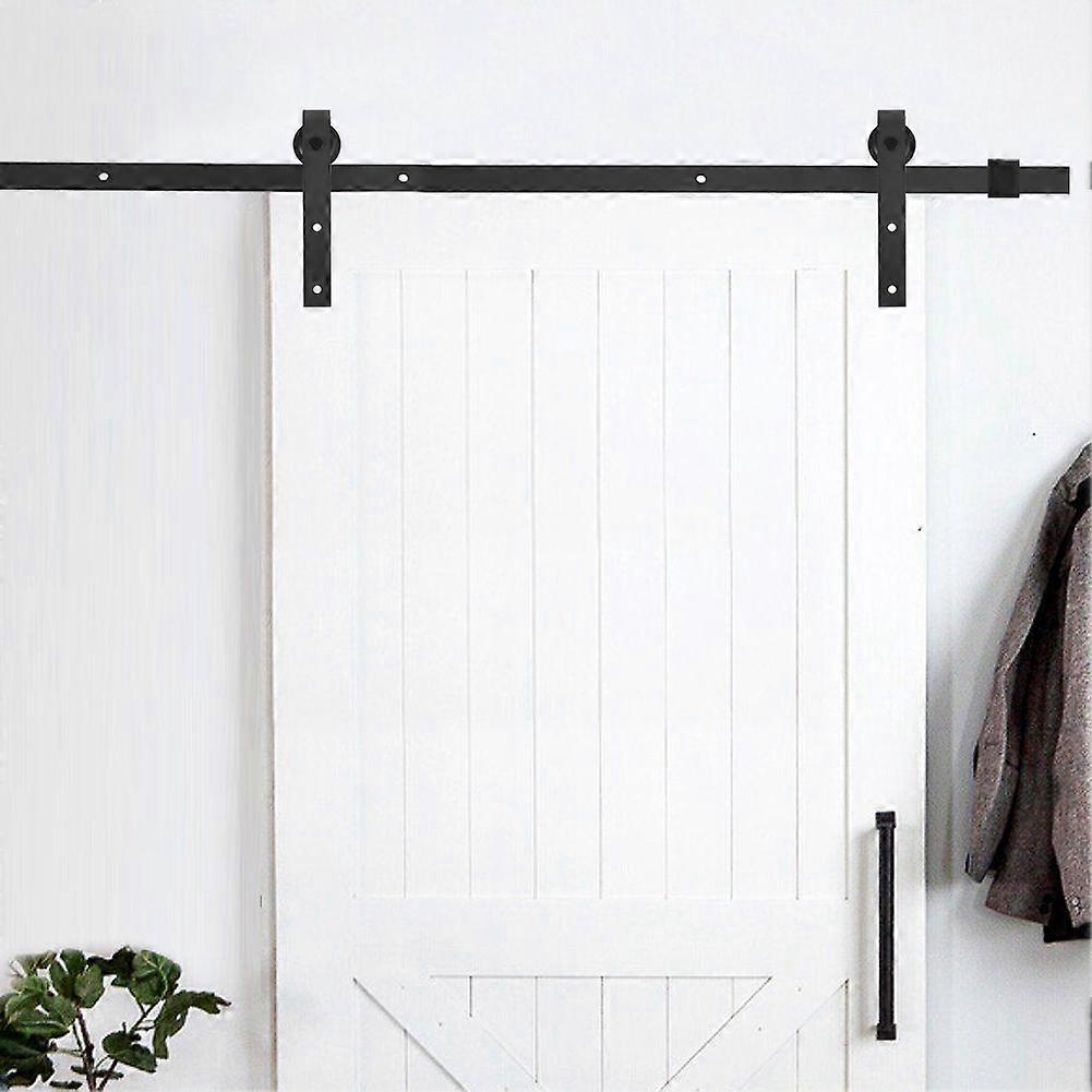 アメリカンバーンドアプーリーハードウェア2メートル片面マットブラック