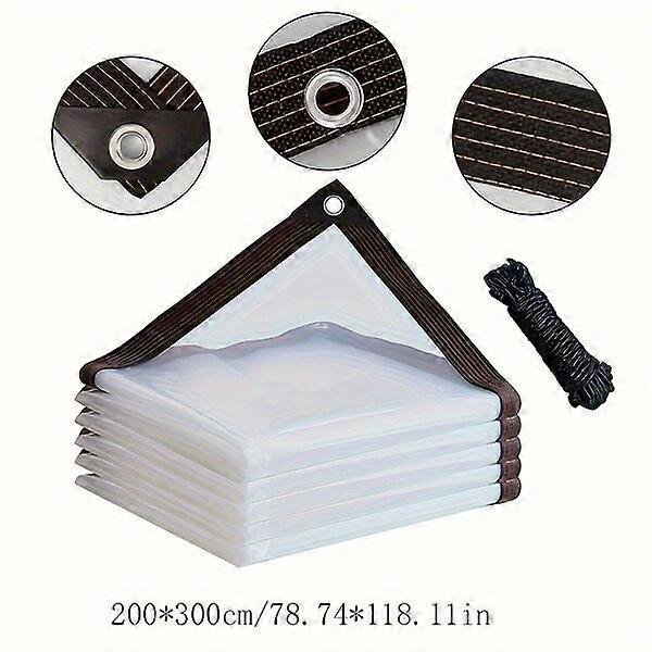 Transparent waterproof spacer, 200x400 cm, durable and light-permeable