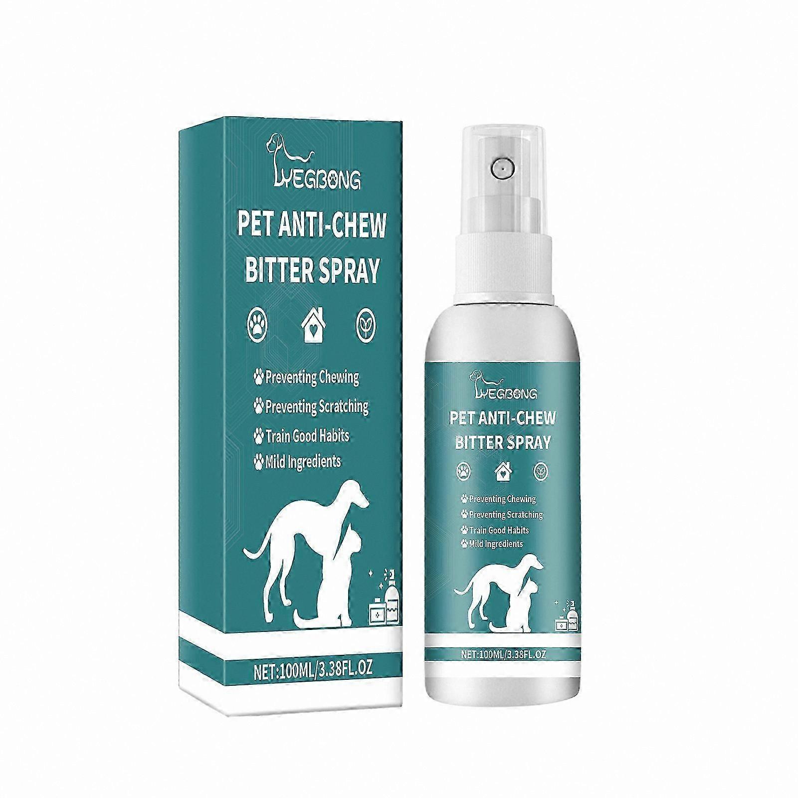 Anti-Chew Bitter Spray for Dogs & Cats, Deters Licking and Chewing, Furniture Protection Solution