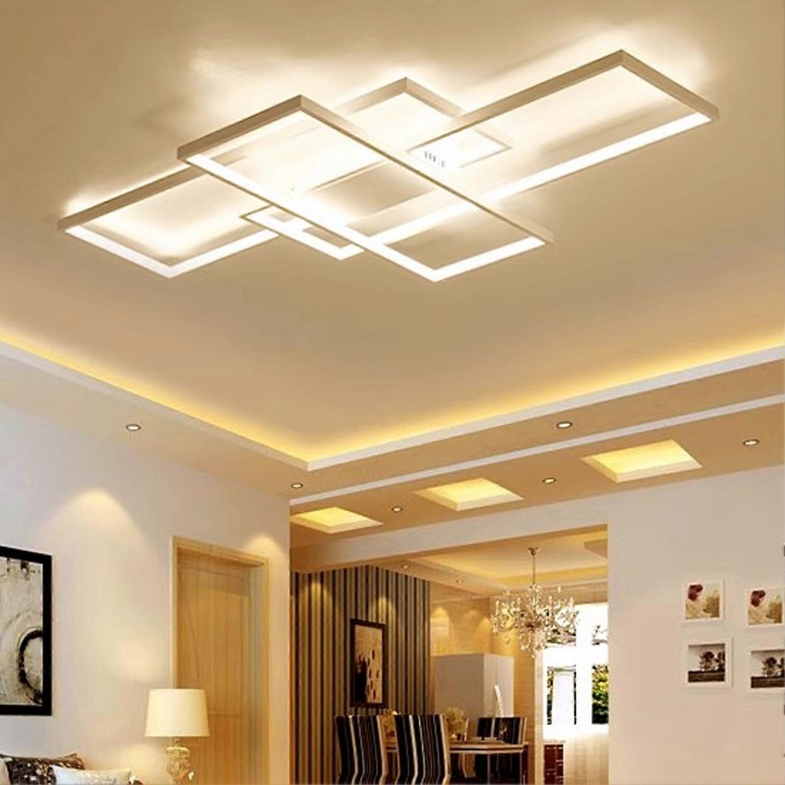 Dimmable 3-Layer LED Flush Mount Ceiling Light with Remote 3082g
