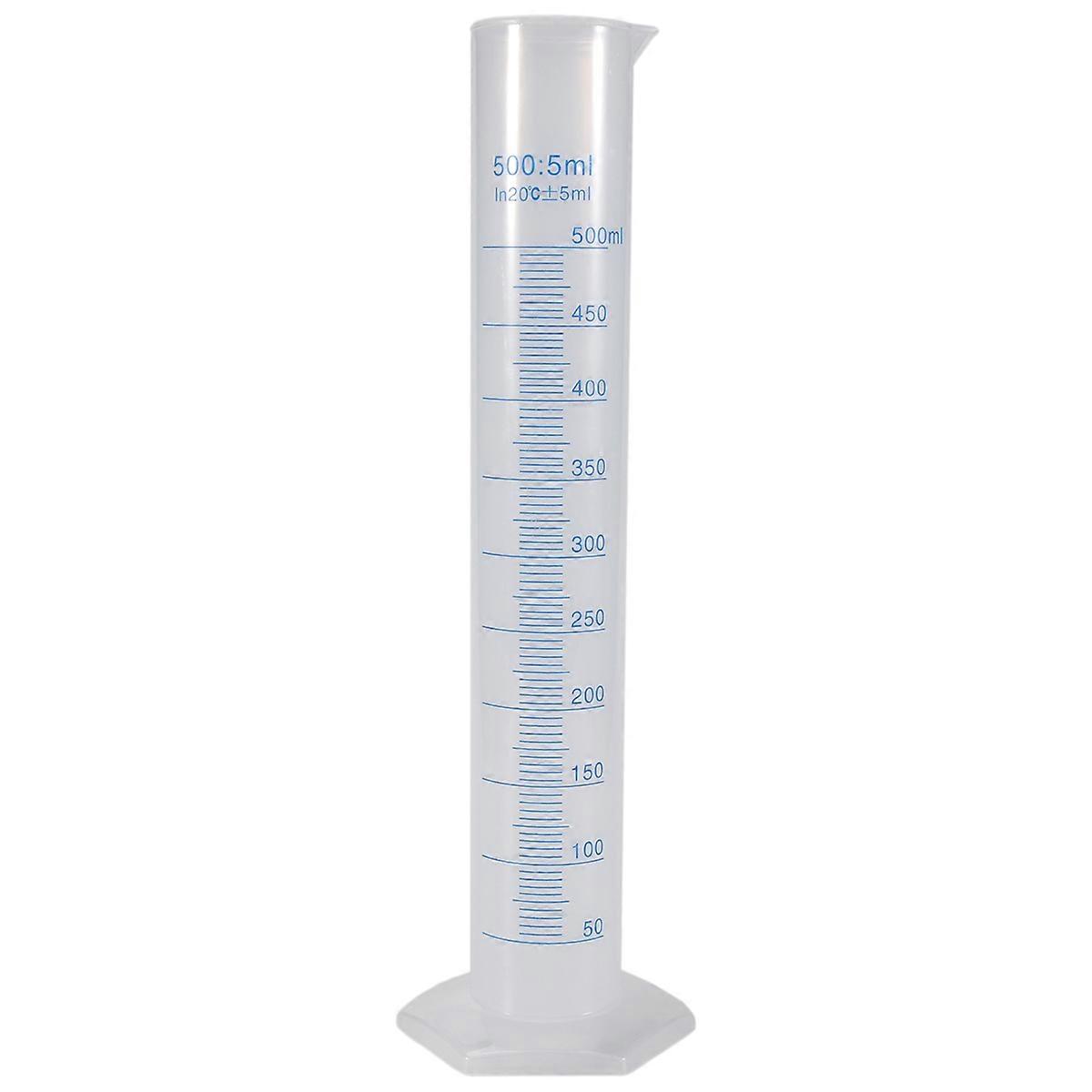500 ml Plastic Transparent graduated tube.