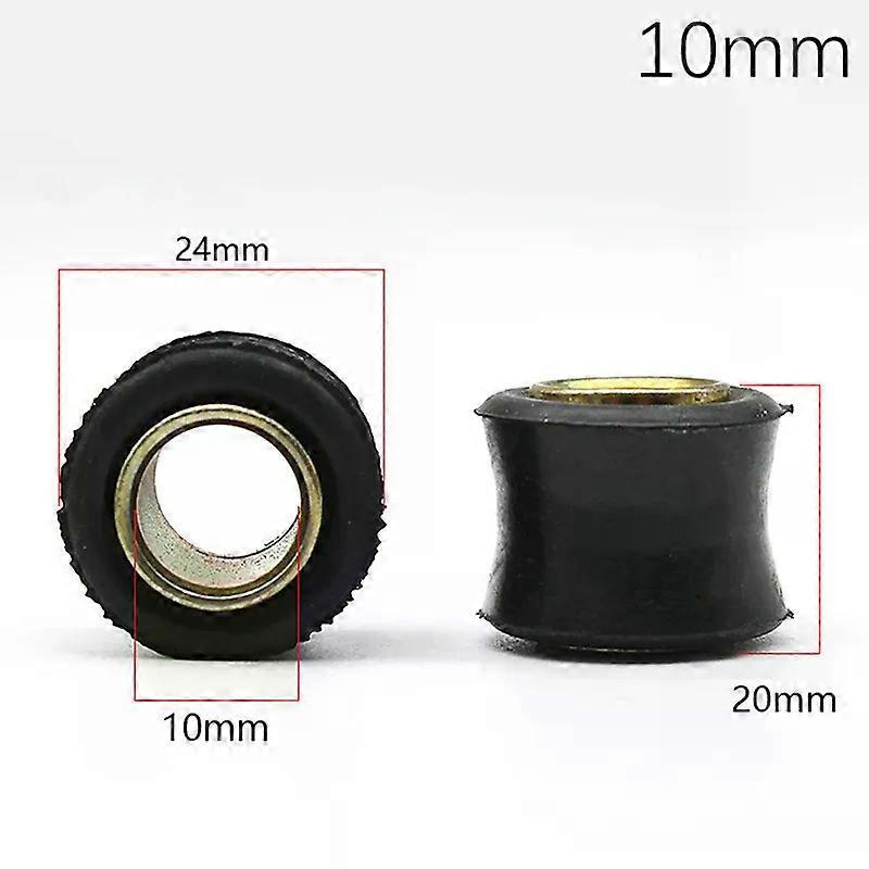2Pcs Universal Motorcycle 10MM 12MM Rear Shock Absorber Sleeve Buffer Rubber Ring Bushing Fixed Scooter