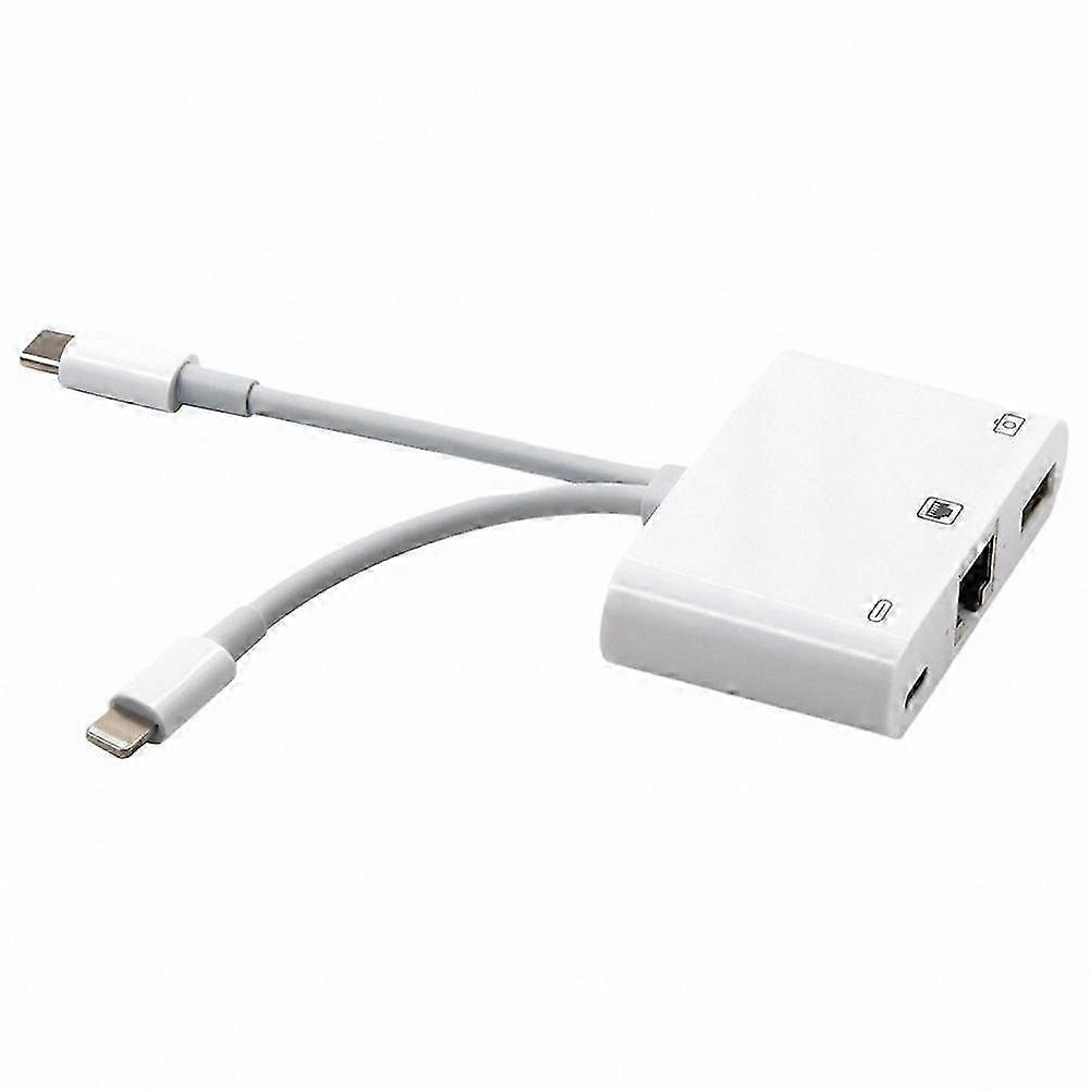 USB Ethernet Adapter with RJ45 Port, 100Mbps Network Speed, Plug-and-Play Connectivity