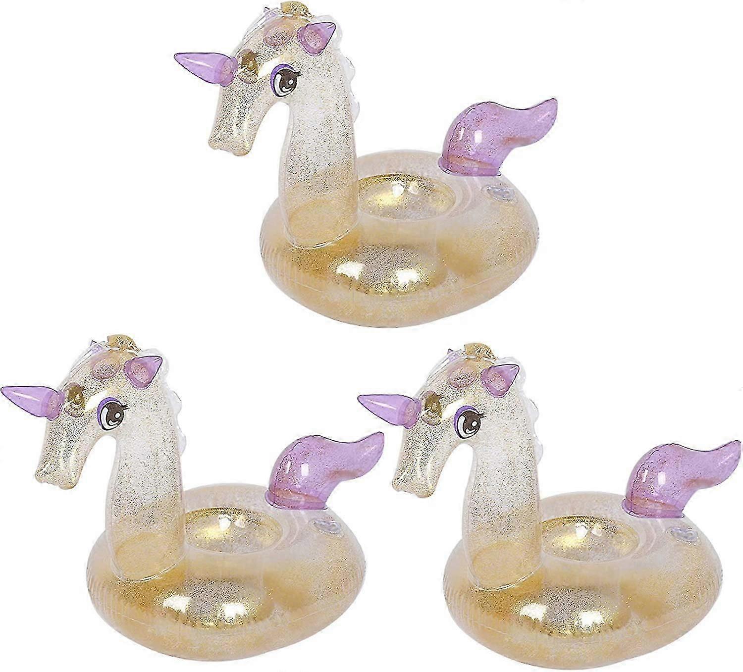 Inflatable Drink Holder 3 Pack Drink Pool Floats Cup Holders