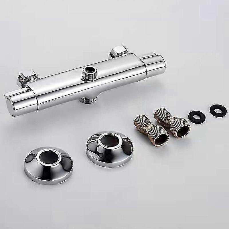 2-way thermostatic mixer for shower with anti-scald feature