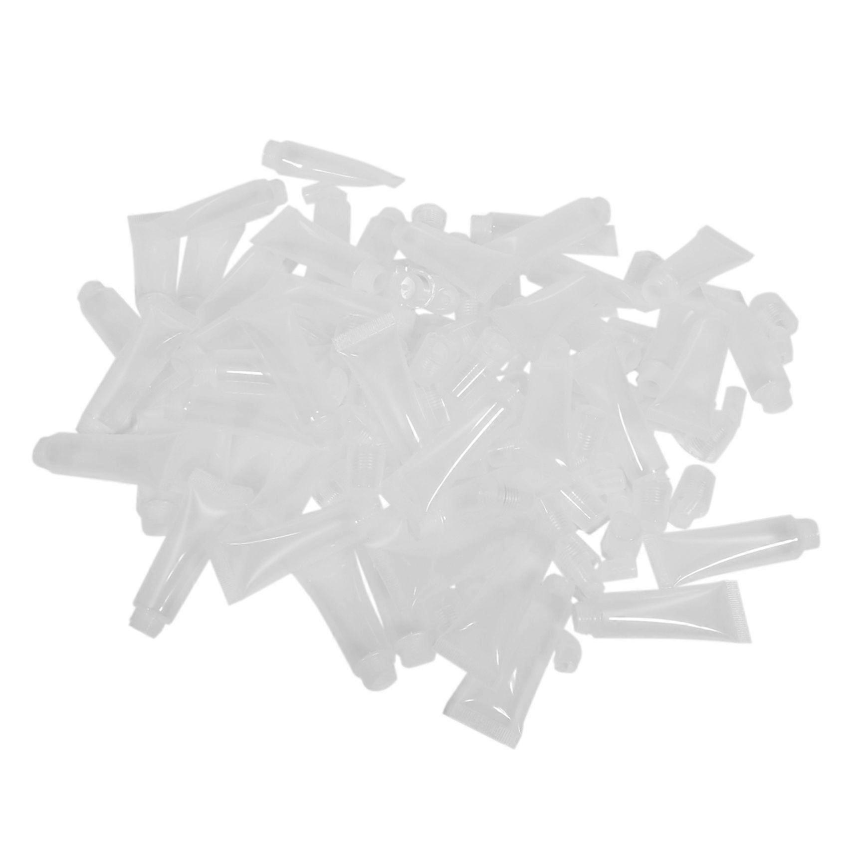 50 Pack 10Ml Lip Gloss Tubes Empty Lotion Refill Tubes Soft Squeeze Tubes for DIY Travel Distributi
