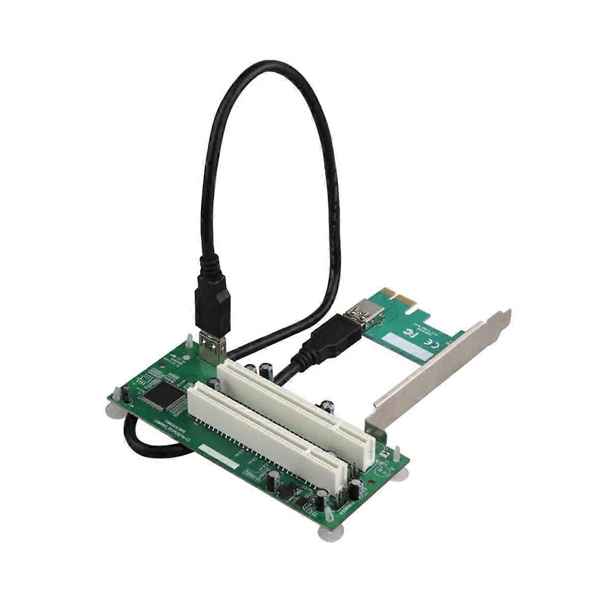 Desktop PCI-Express PCI-E to PCI Adapter Card PCIe to Dual Pci Slot Expansion Card USB 3.0 Card Con