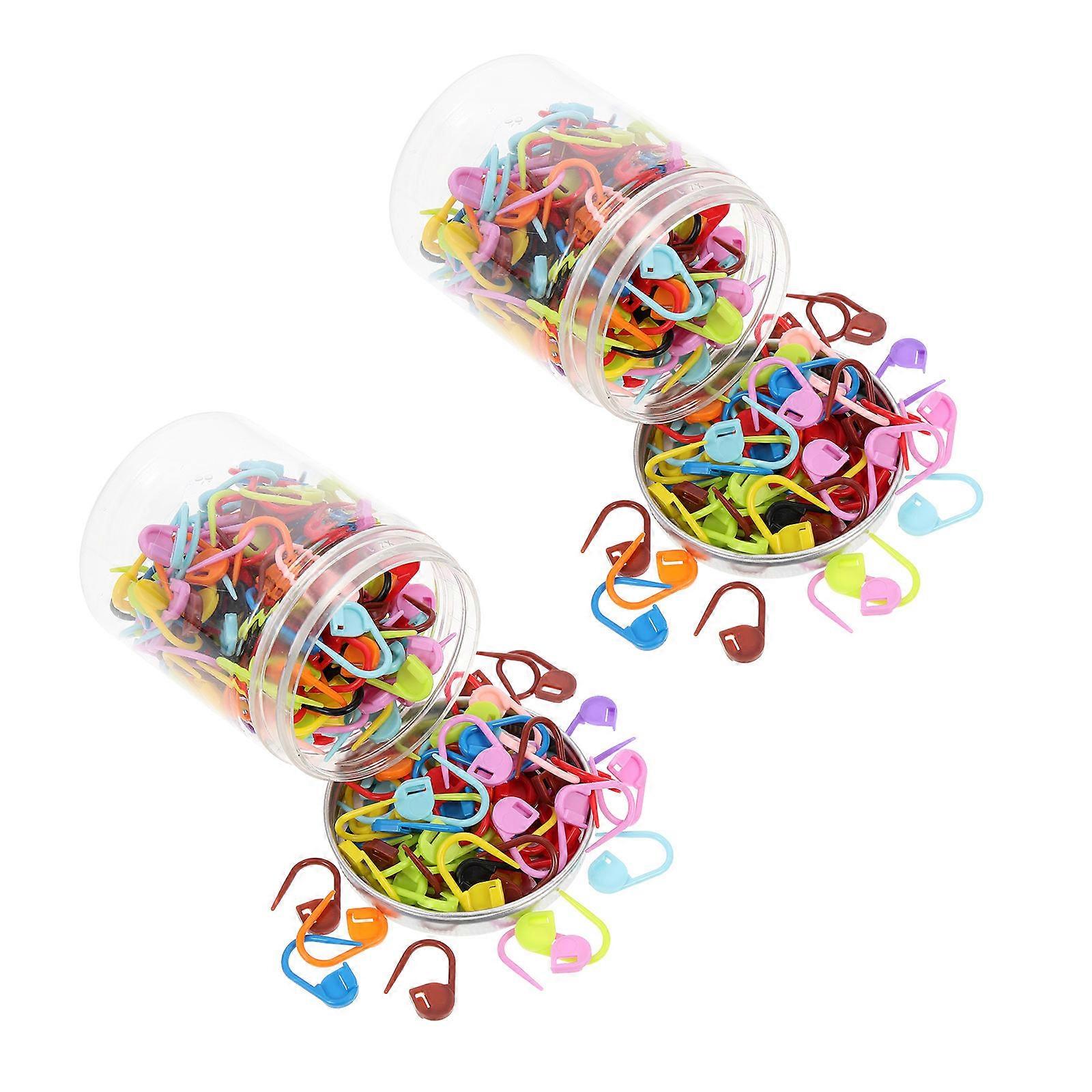 Plastic Locking Markers Crochet Tool for DIY Crafting 2 Boxes Set