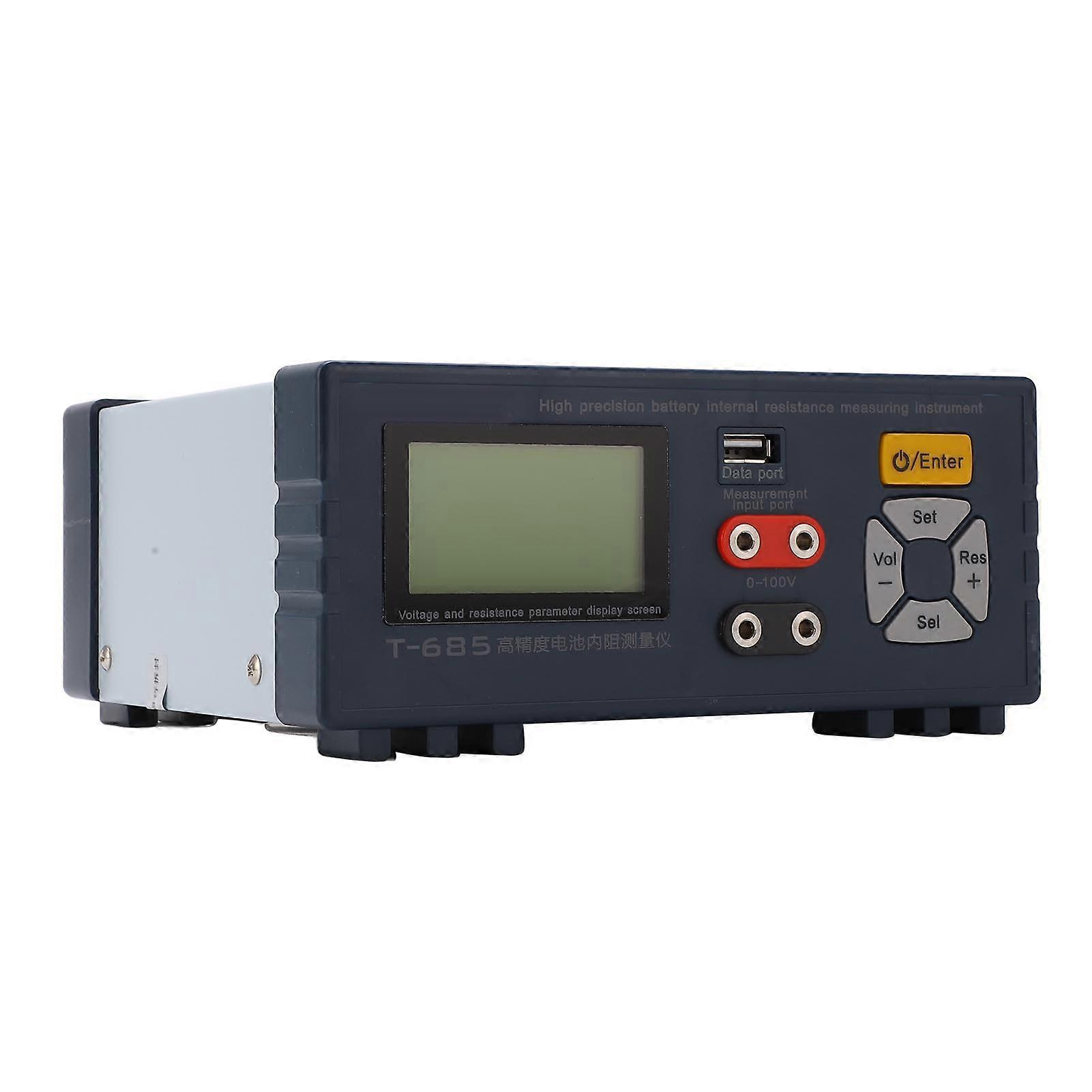 Lithium Battery Voltage Tester LCD High Accuracy 0-2000Ω EU Plug