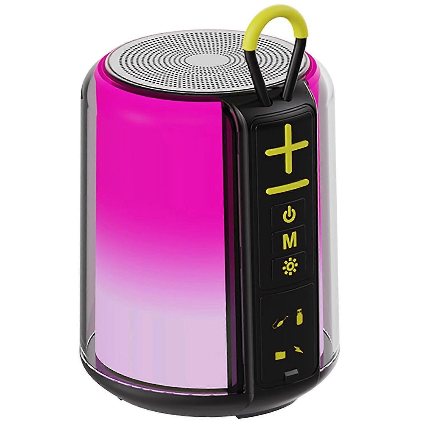 Bluetooth Speaker: Portable Speaker 8W HD Stereo Sound, Wireless Speaker, Double TWS Pairing, RGB Light, BT 5.3/AUX/TF/USB, for Party Home Game Travel