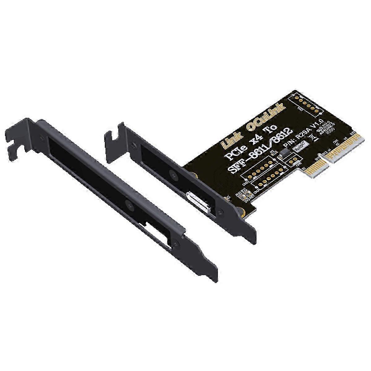 PCIe 4.0 SFF-8611/8612 Adapter Card with PCIe X4 External High-Speed Interface