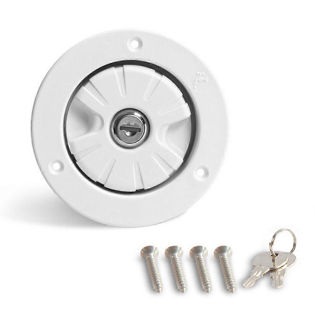 RV Accessories Gravity Fresh Water Fill Hatch Lockable Inlet Filter for Camper