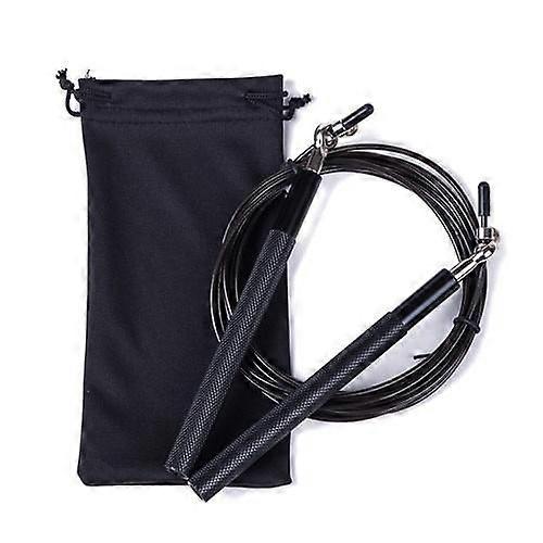 Crossfit Jump Rope Adjustable Skip Rope(black)