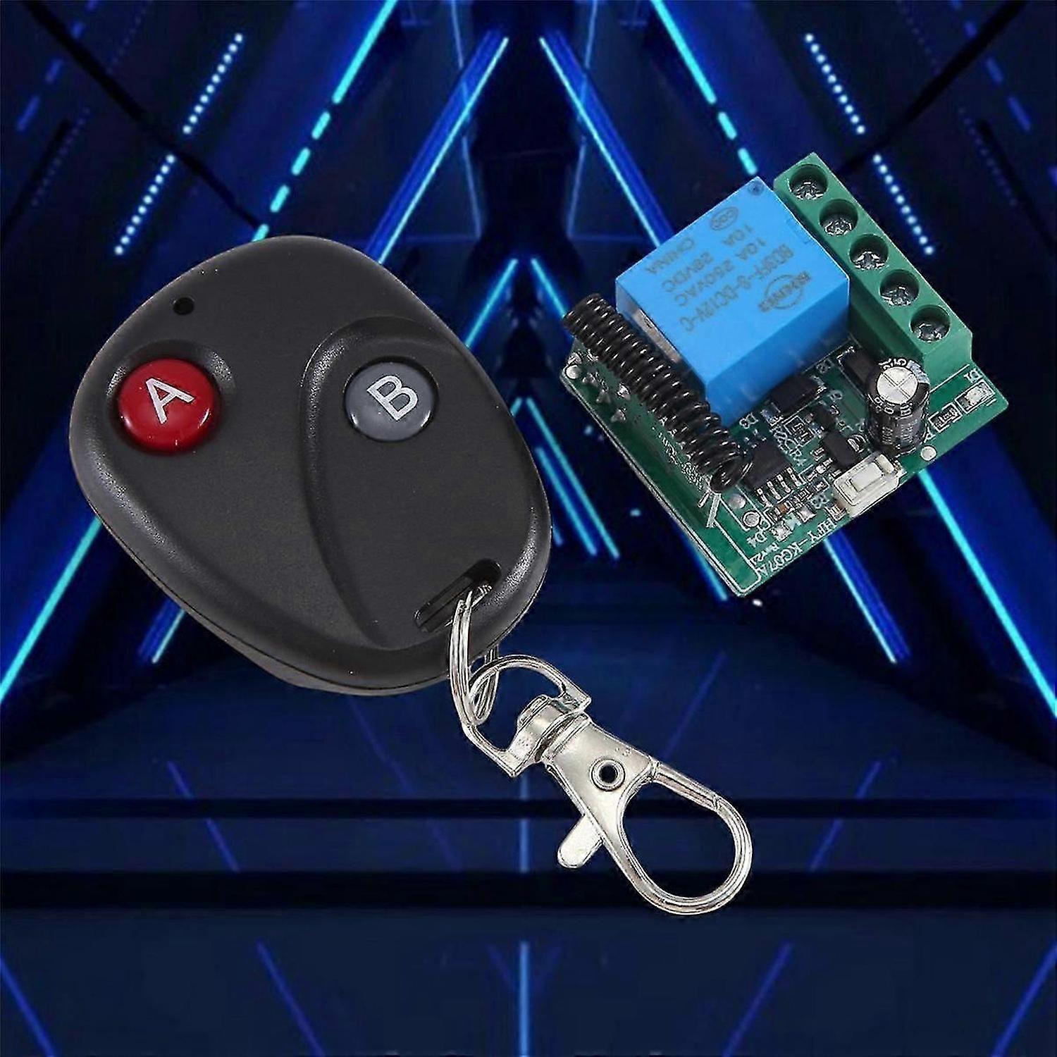 DC12V 27A 433MHZ 50M Remote Control Switch Electronic Lock Motor Single Wireless Remote Control Intelligent Controller
