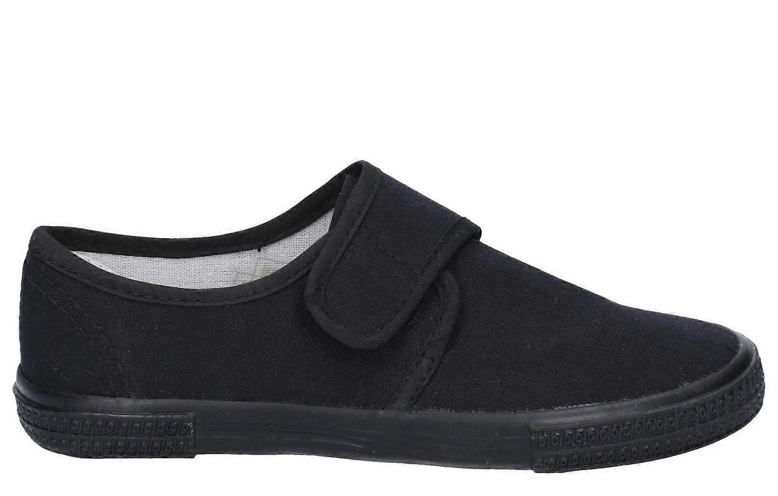 Mirak Plimsolls Touch Fastening Juniors Black
