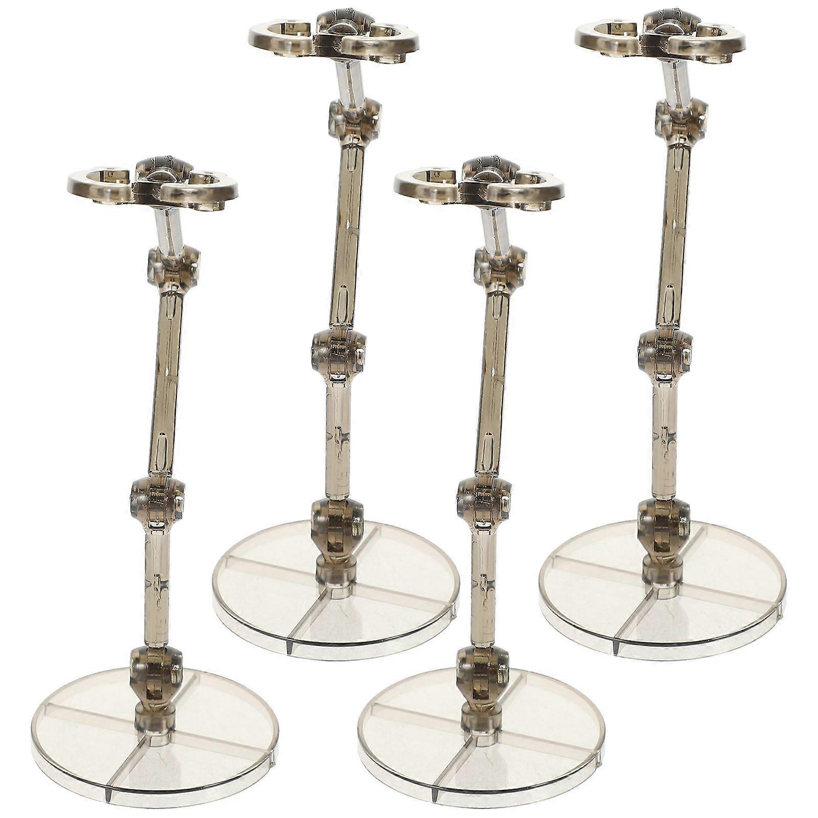 4pcs Sturdy Action Figure Display Shelf Plastic Model Figurine Stand Household Model Rack