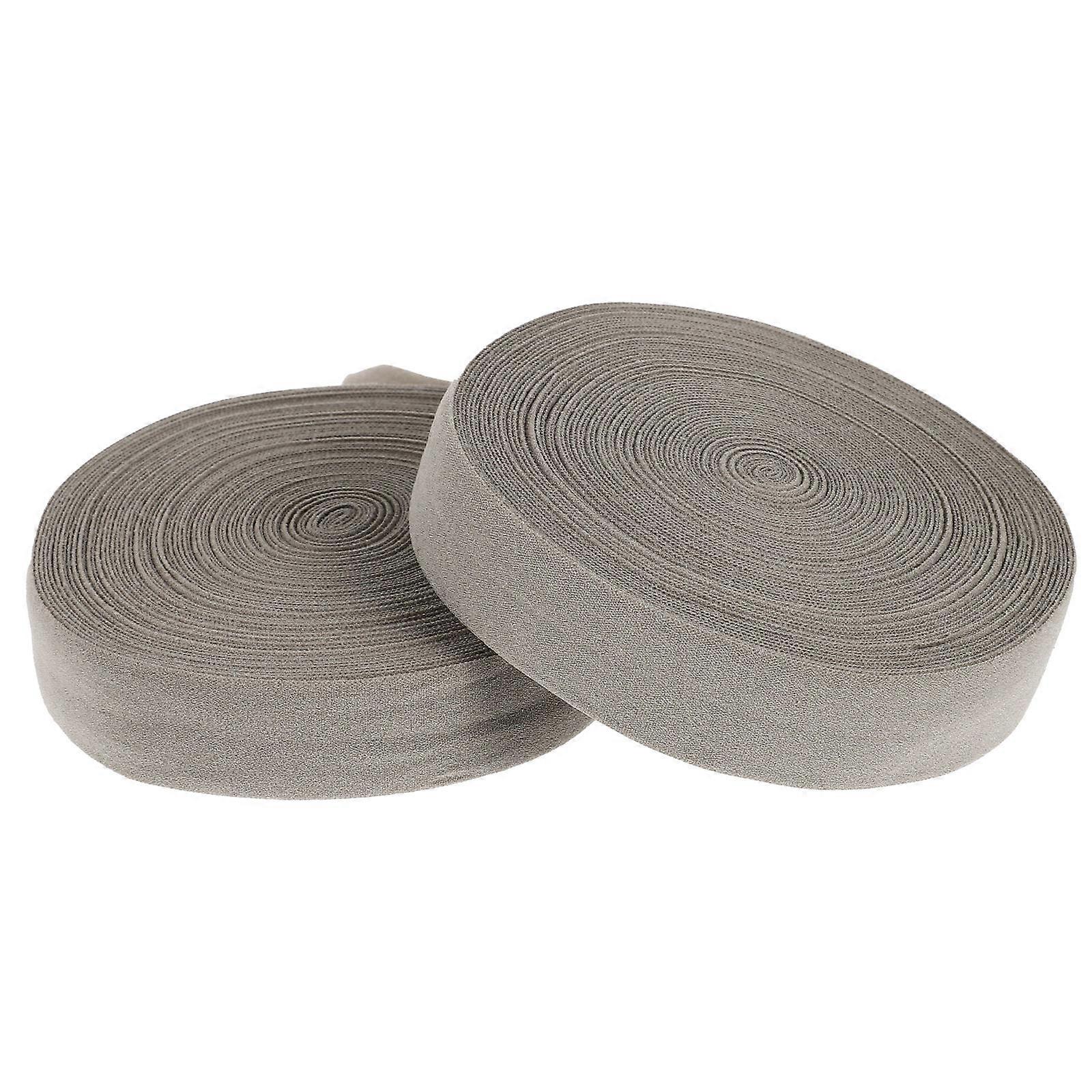 Knitting Elastic Band Stretch Elastic Band for Household Use Light Grey Nylon Material Used for Diy Projects 2 Rolls