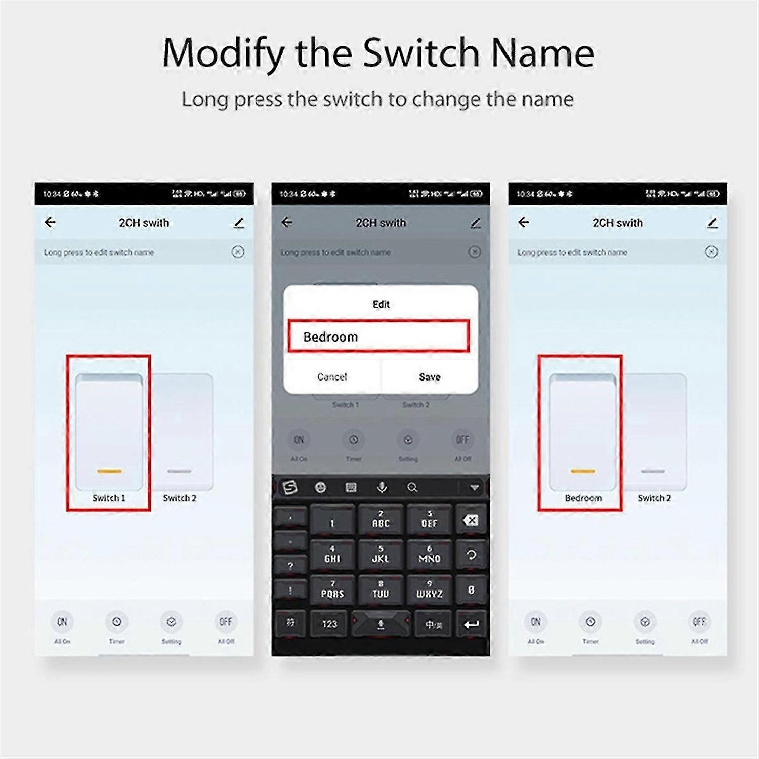 WiFi Smart 1/2 Way Light LED Dimmer Switch Module Smart Life/Tuya APP Remote Control Switchgear Modu