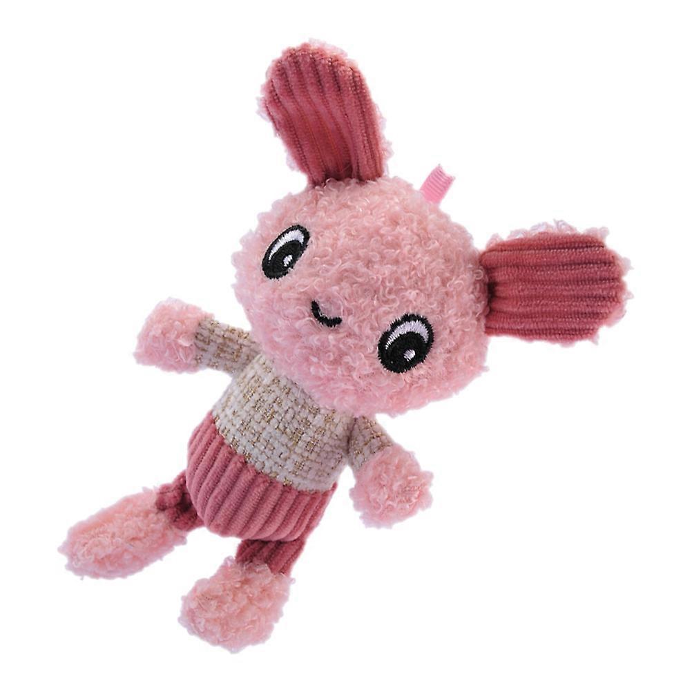 Pink Plush Rabbit Keychain Cute Bag Ornament for Decoration
