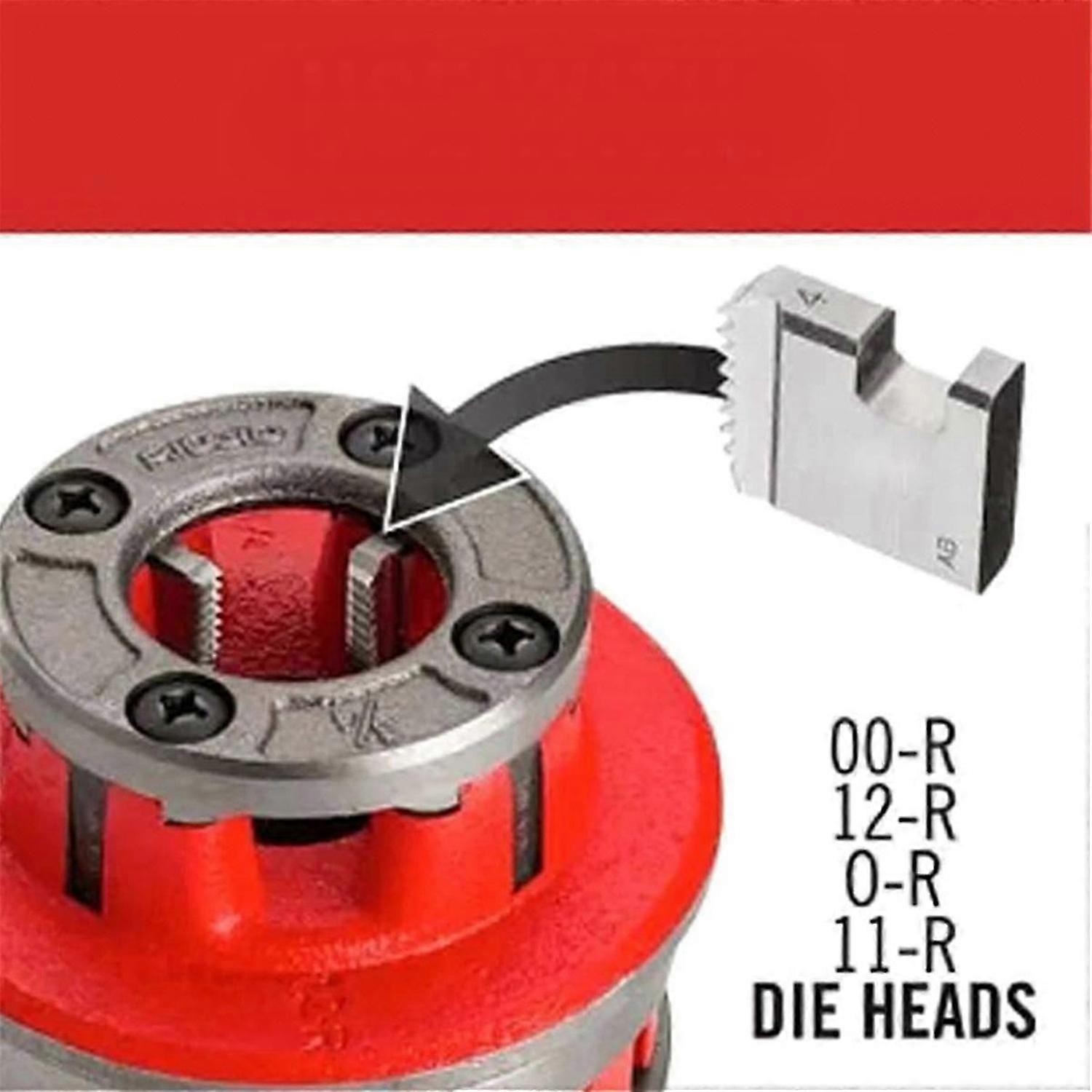 4Pcs Thread Cutting Tool 47770 - 1 In to 2 In Pipes