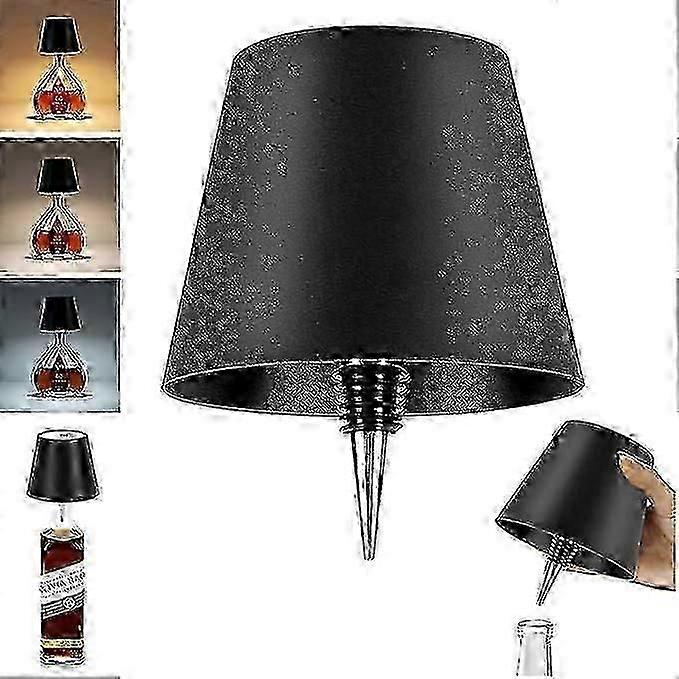 Wireless Rechargeable Wine Bottle Lamp RGB/3 Colors Touch Control for Bedroom Decor