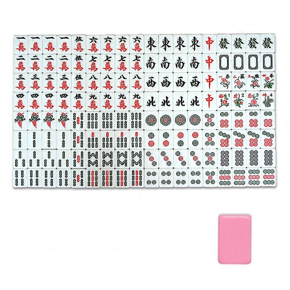 144Pcs/Set Wear-resistant Mini Mahjong 3 Sizes Table Game Portable Recreational Mini Size Mahjong