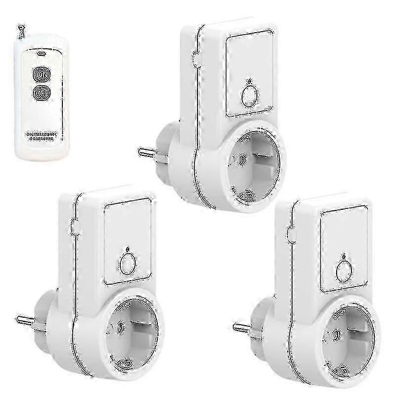 Otwoo 1-5x Wireless Remote Controlled Switch Socket For Eu Outlet