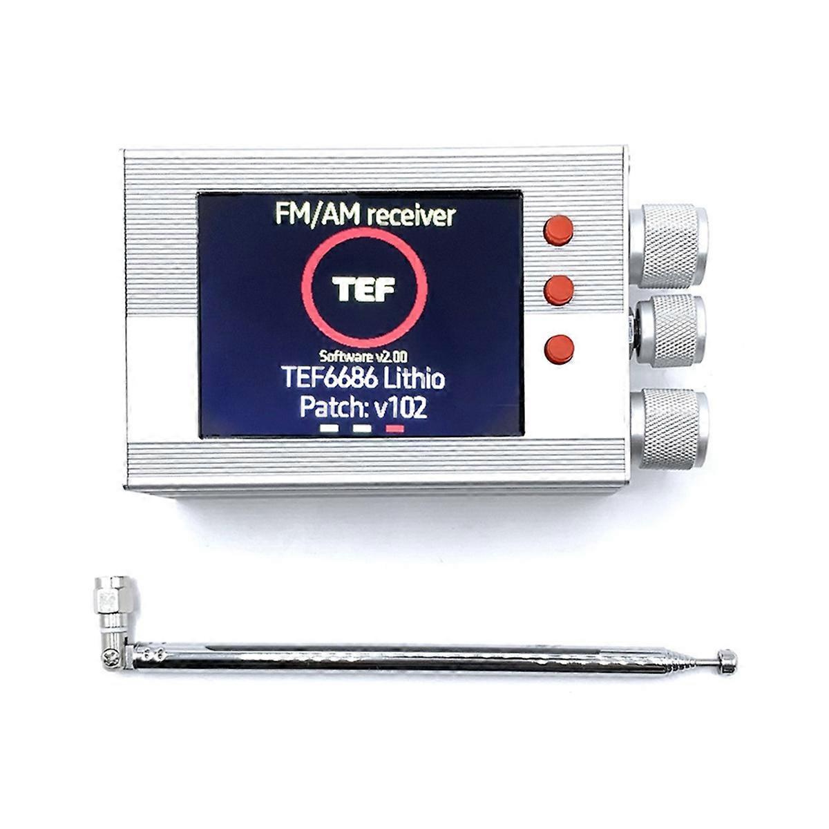 TEF6686 All Band Radio 3.2inch LCD Portable Shortwave Radios Receiver LW/MW/SW/FM/AM with Antenna Built-in Speaker