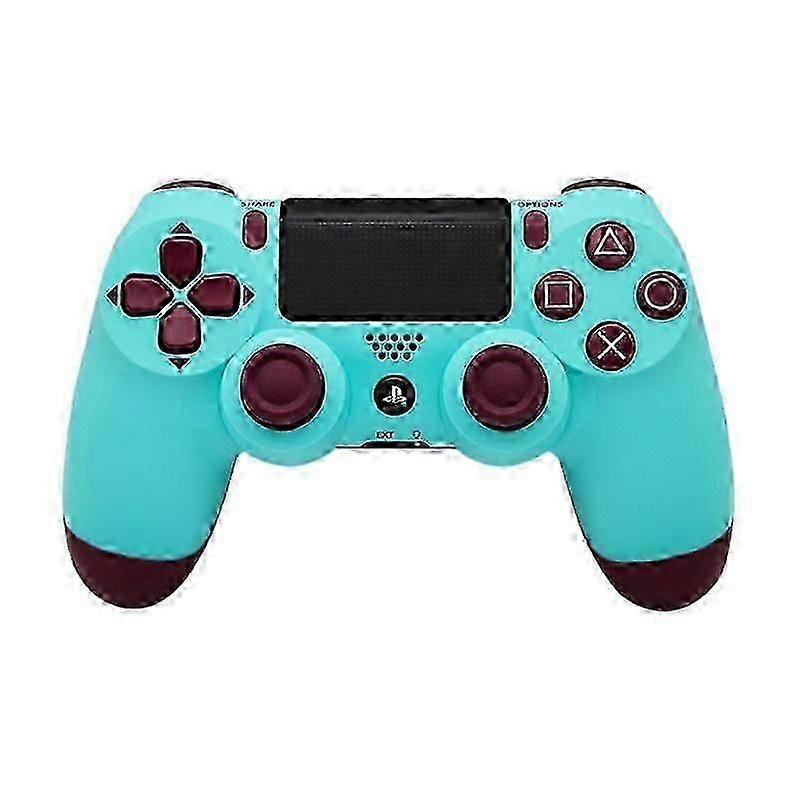 Mesmo estilo ps4 controlador de jogo, controlador bluetooth sem fio controlador de jogo duplo computador a vapor PS4 vibração Berry Blue
