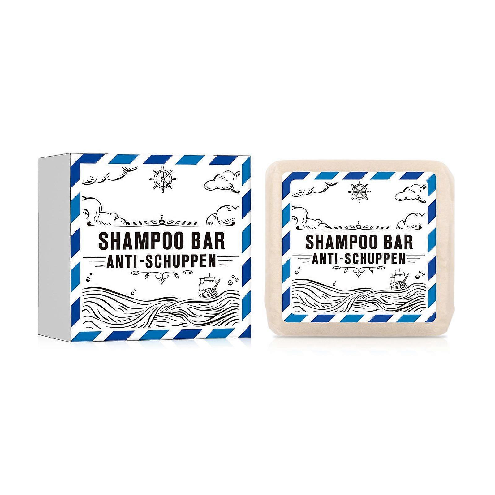 unbrand Shampoing solide antipelliculaire - Savon Cheveux Naturels au Beurre de Karité Savon Douche