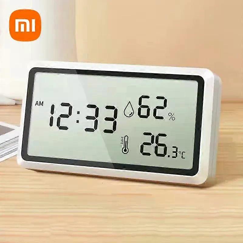 Xiaomi Electronic Thermometer Hygrometer Weather Station for Home Indoor High Precision with Table Clock Temperature Controller