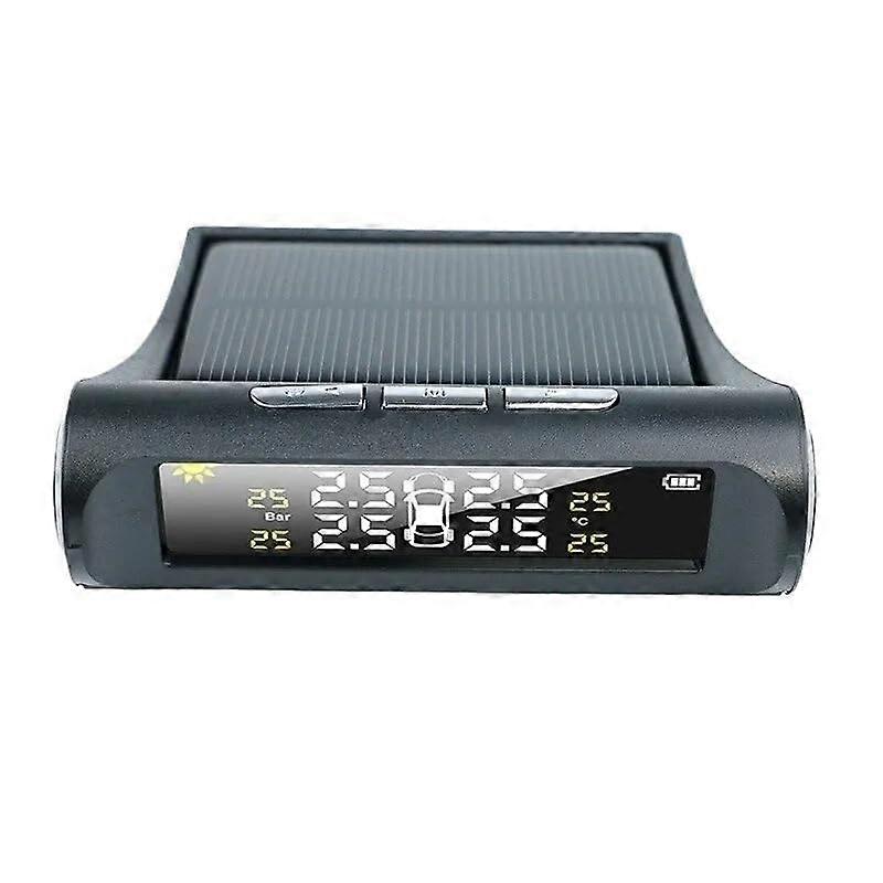 Car Tire Pressure Monitor RealTime Accurate Tire Pressure Monitoring External Wireless Solar TPMS System For Vehicles