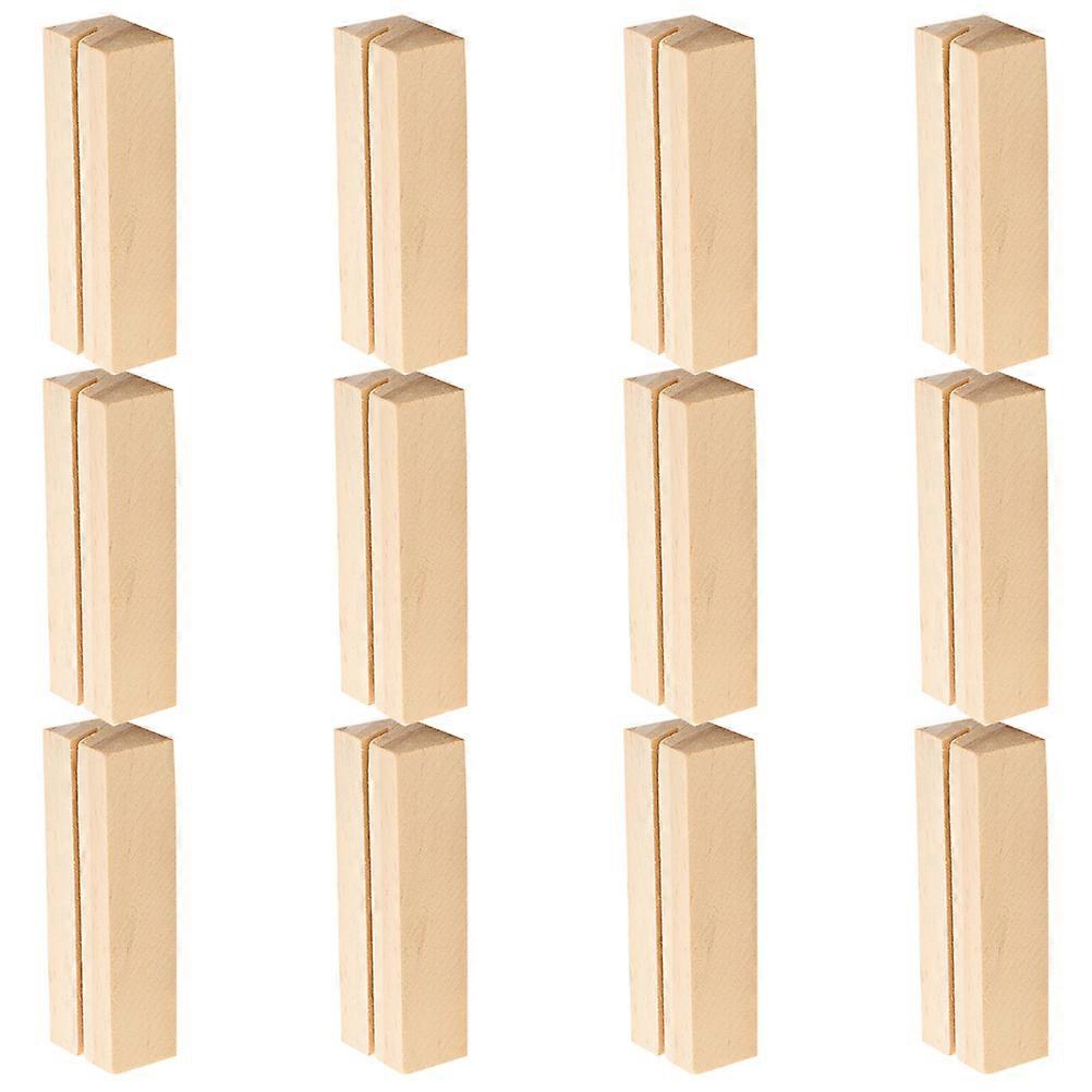 Rectangular Wood Photo Stand Holder for Business Cards 120Pcs