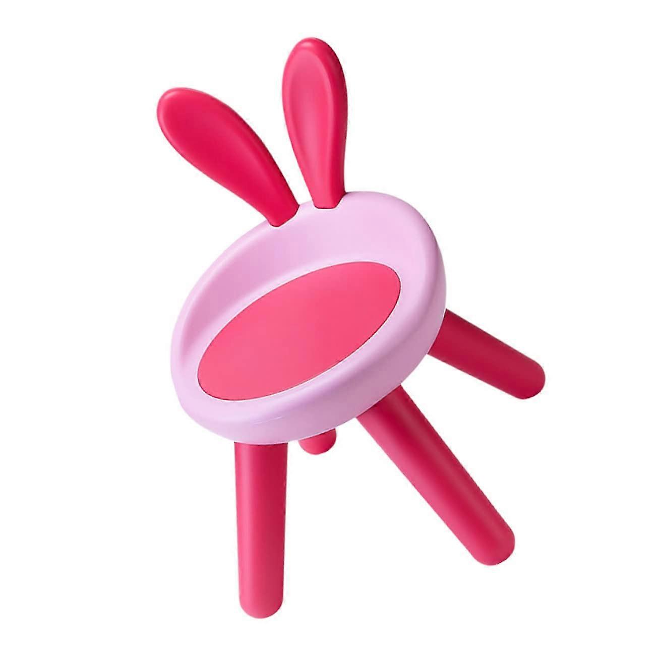 Back Chair for Toddlers AntiFall Lightweight Stool With Soft Cushion Pink 1Piece Design for Home and Nursery