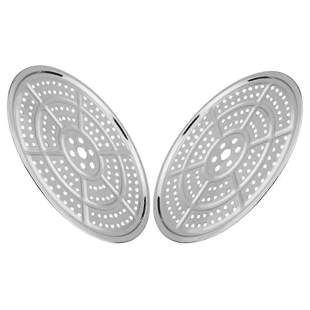 Stainless Steel Steaming Tray Cooker Insert Steamer Tray for Kitchen Use 2Pcs