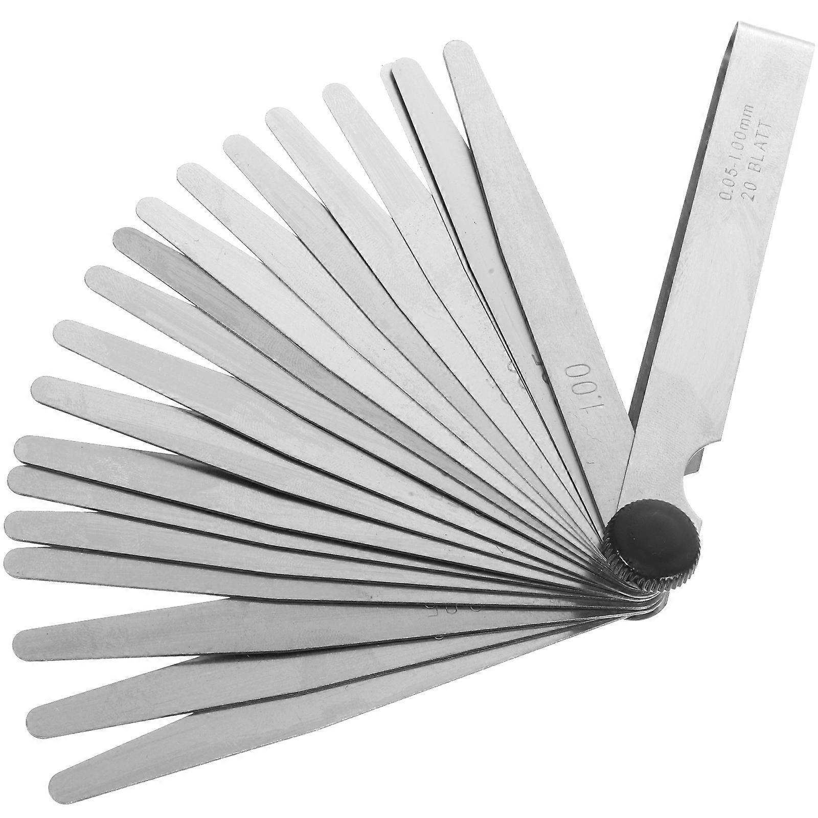 Golden Steel Feeler Gauge for Precise Gap Measuring Tool 2Pcs Included