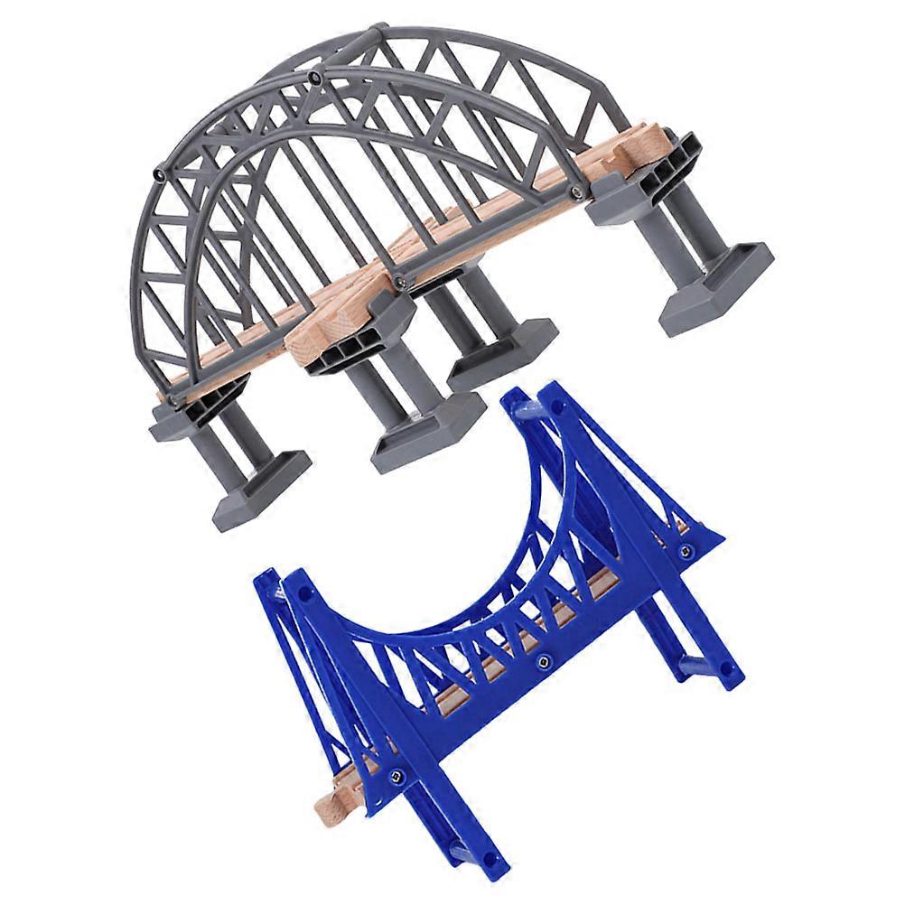 Simulation Train Bridge Train Track Replacement Bridge for 6Pcs Kit