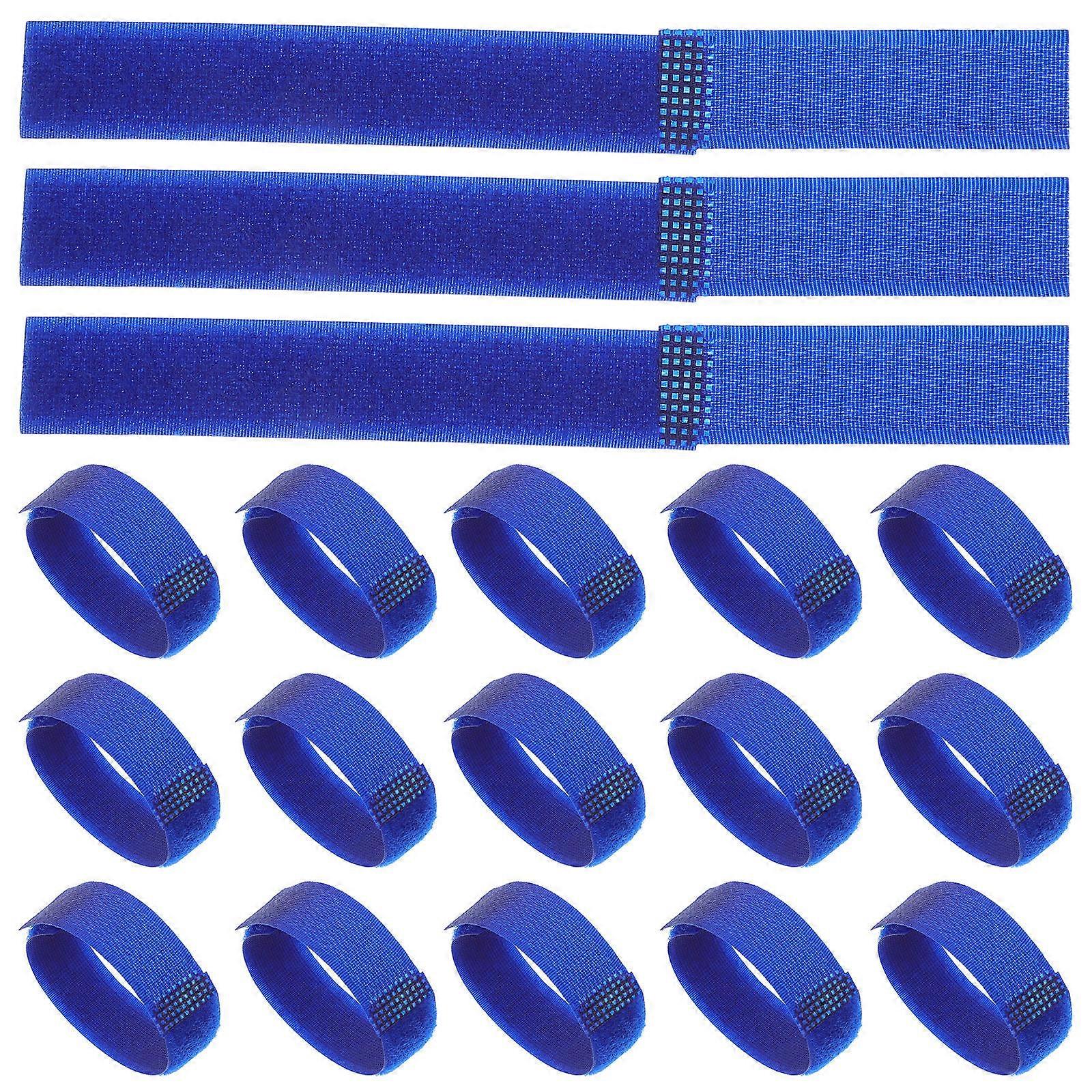 Pet Paw Shoe Strap Non Slip Dog Bootie Fasteners 40Pcs Blue