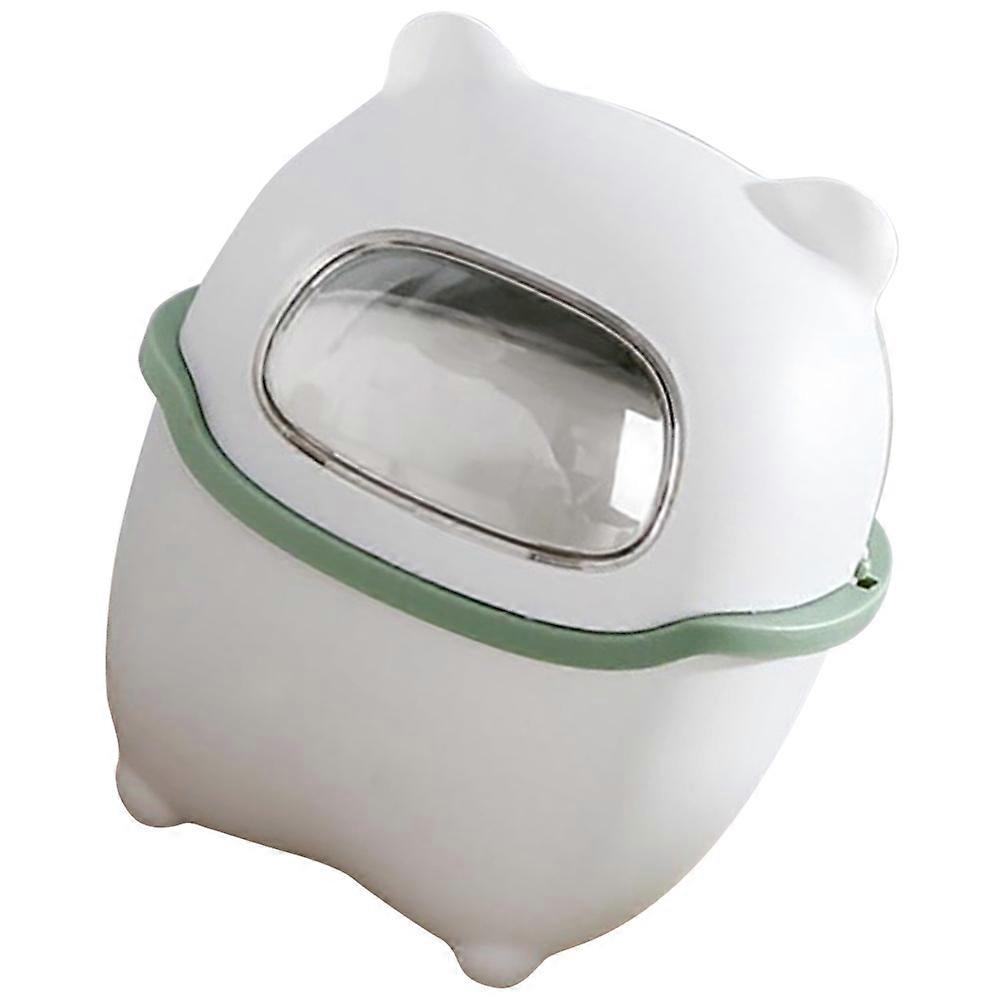 3Pcs Square Garbage Can For Kitchen Living Room And Office Small Waste Bucket Trash Storage Solution