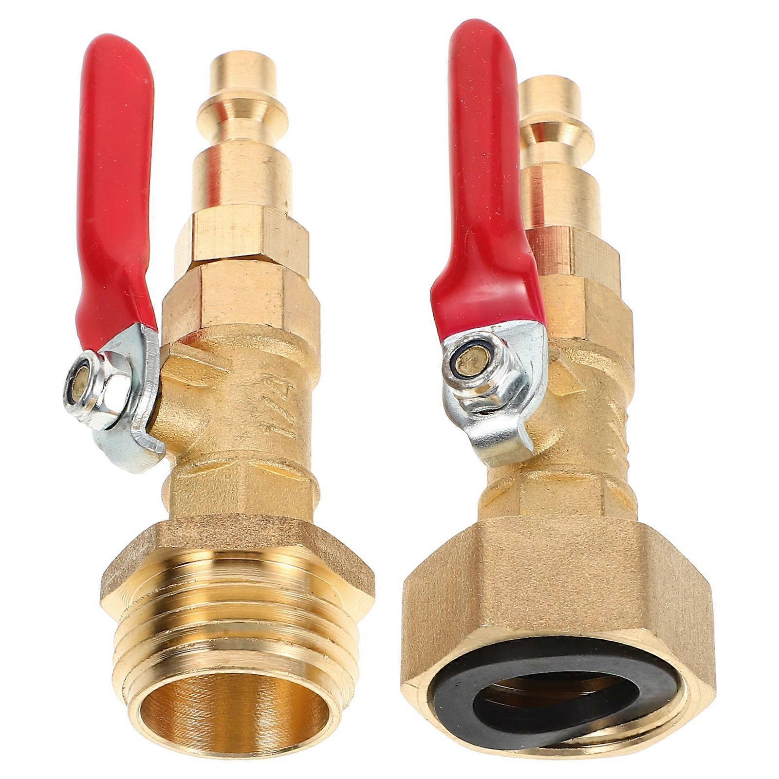 Rv Blowout Adapter for Winterizing Made of Brass 5Pcs with Valve