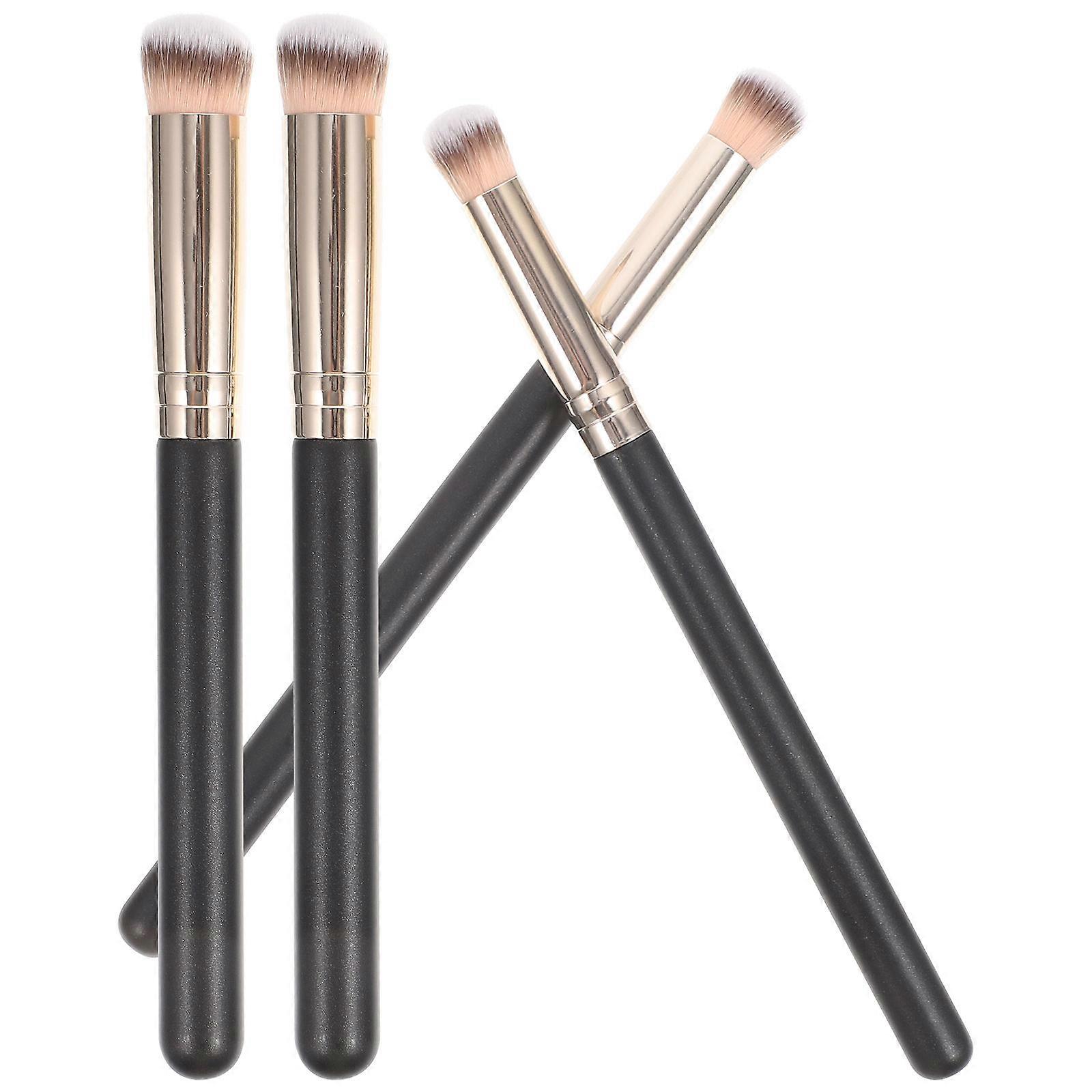 Black Makeup Concealer Brush Set for Flaw Concealing with 8Pcs Brushes