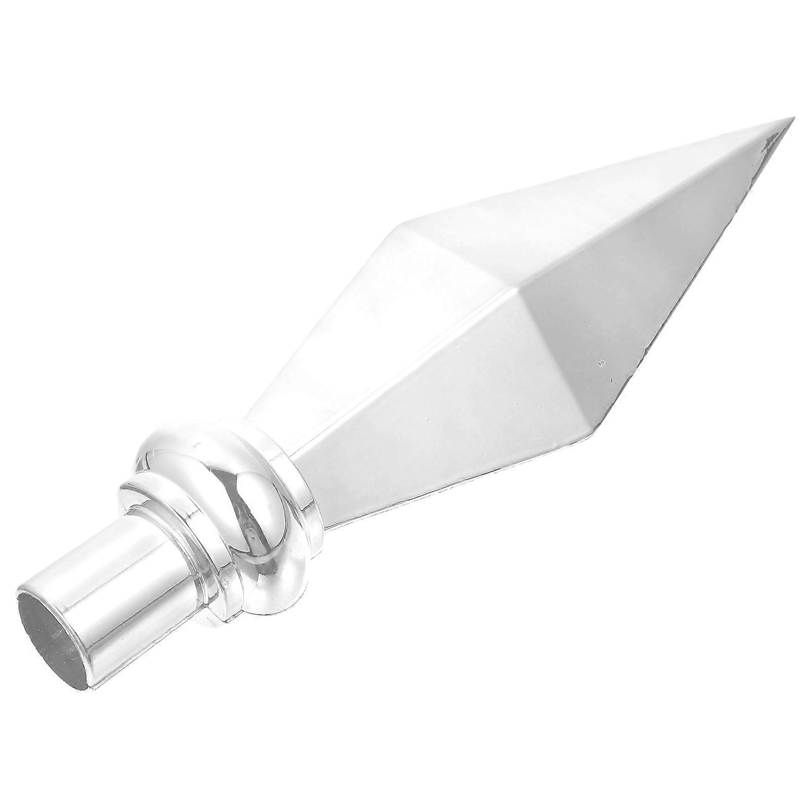 Flag Pole Topper Replacement Compact Silver Aluminum Alloy for General Users 1Set