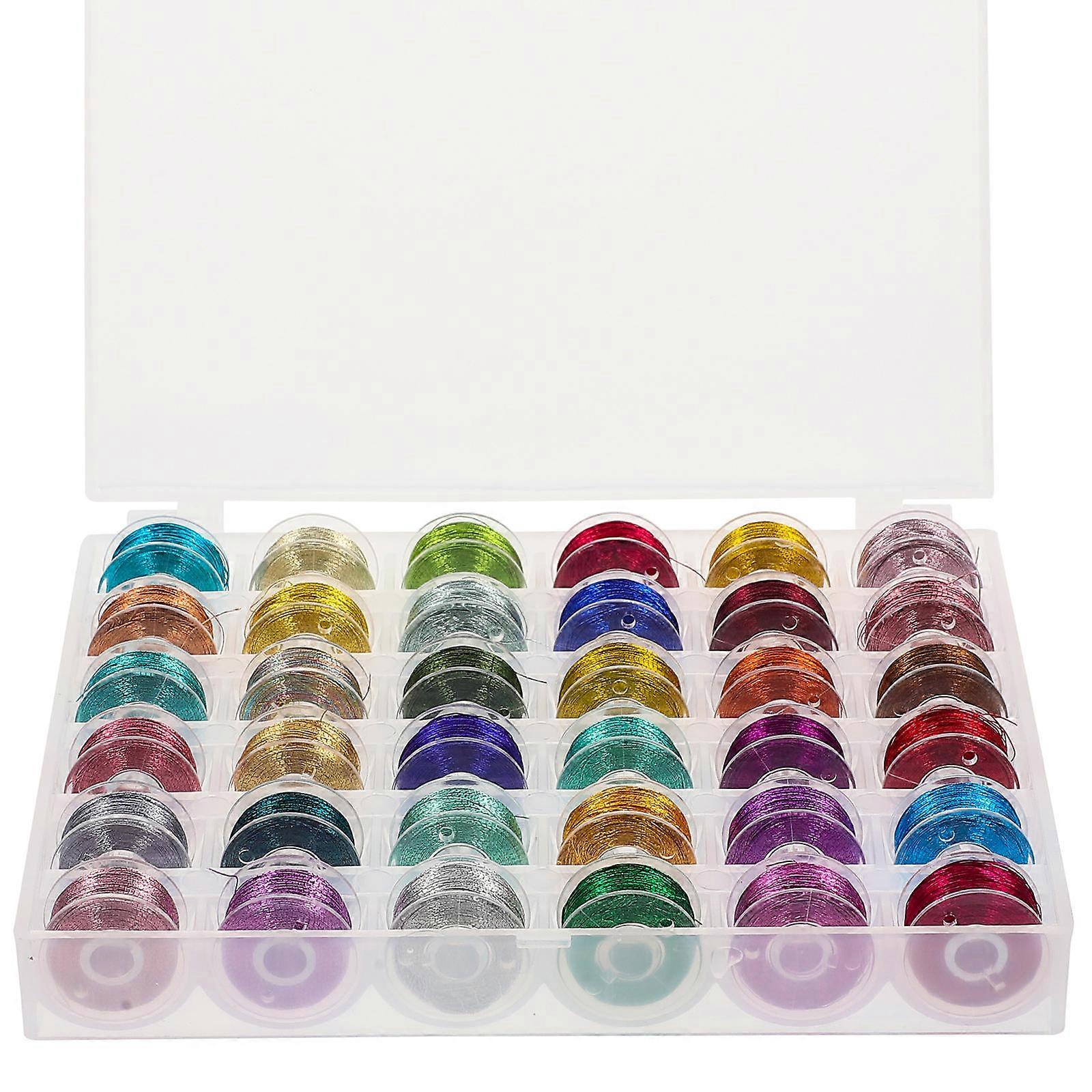 Colorful Embroidery Threads Decorative Sewing Threads for Crafts 72 Rolls