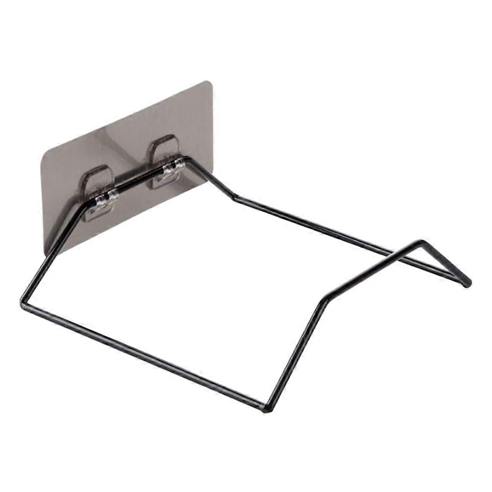 Washbasin Hook Holder for Bathroom 2Pcs Strong Adhesive Hooks Black