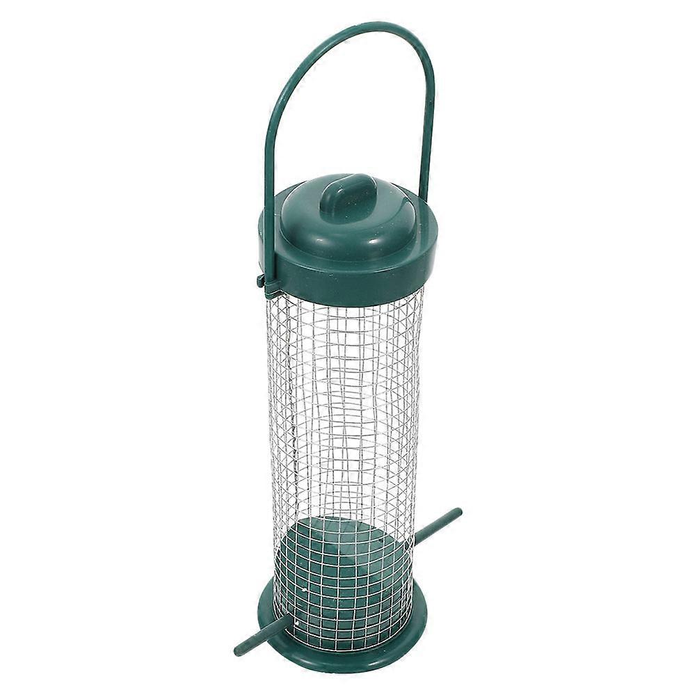 Hanging Bird Feeder Bird Feeding Tool for Feeding Use 2Pcs Iron Green