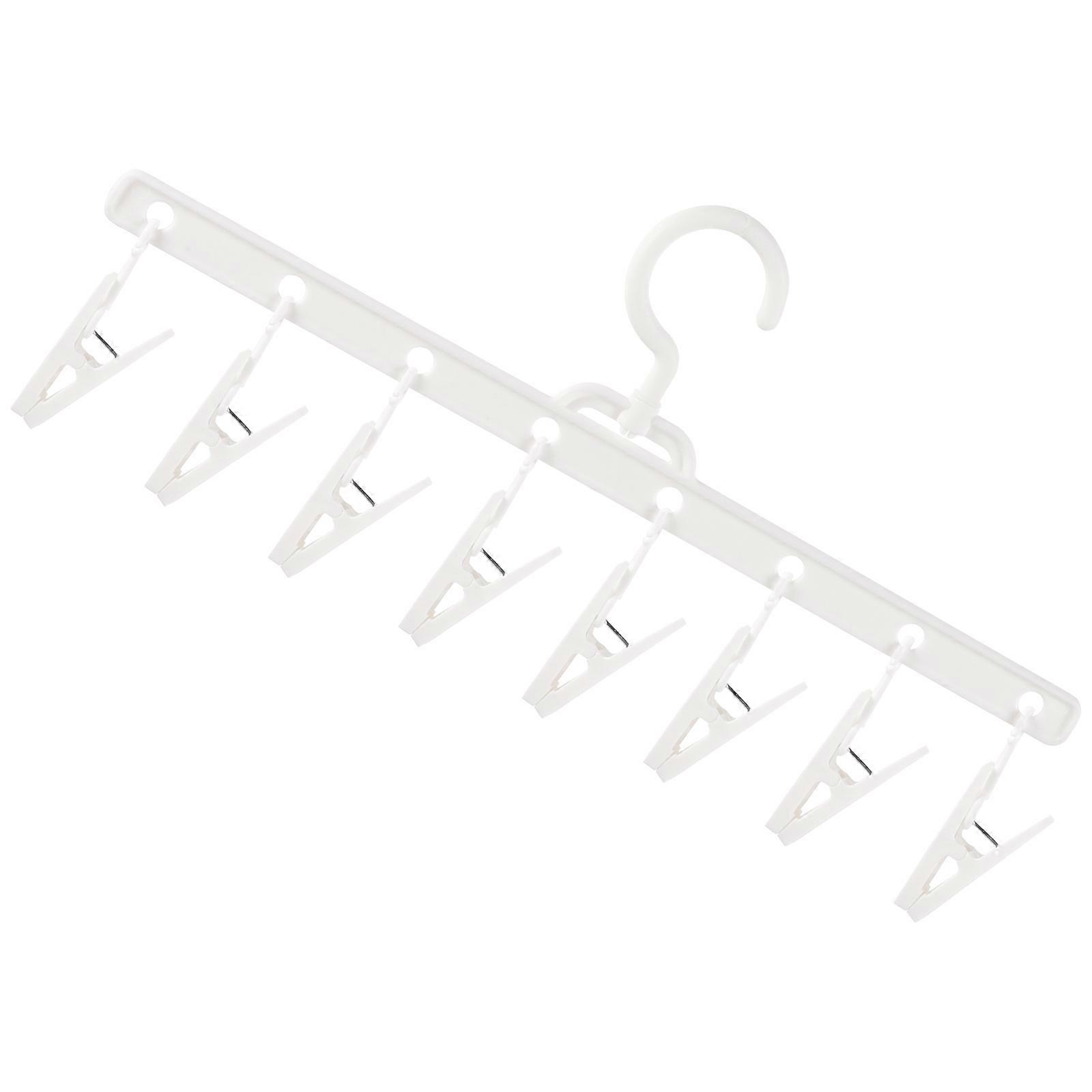 Multifunctional Folding Clothes Hanger for Indoor Use Laundry Drying White 1Pcs