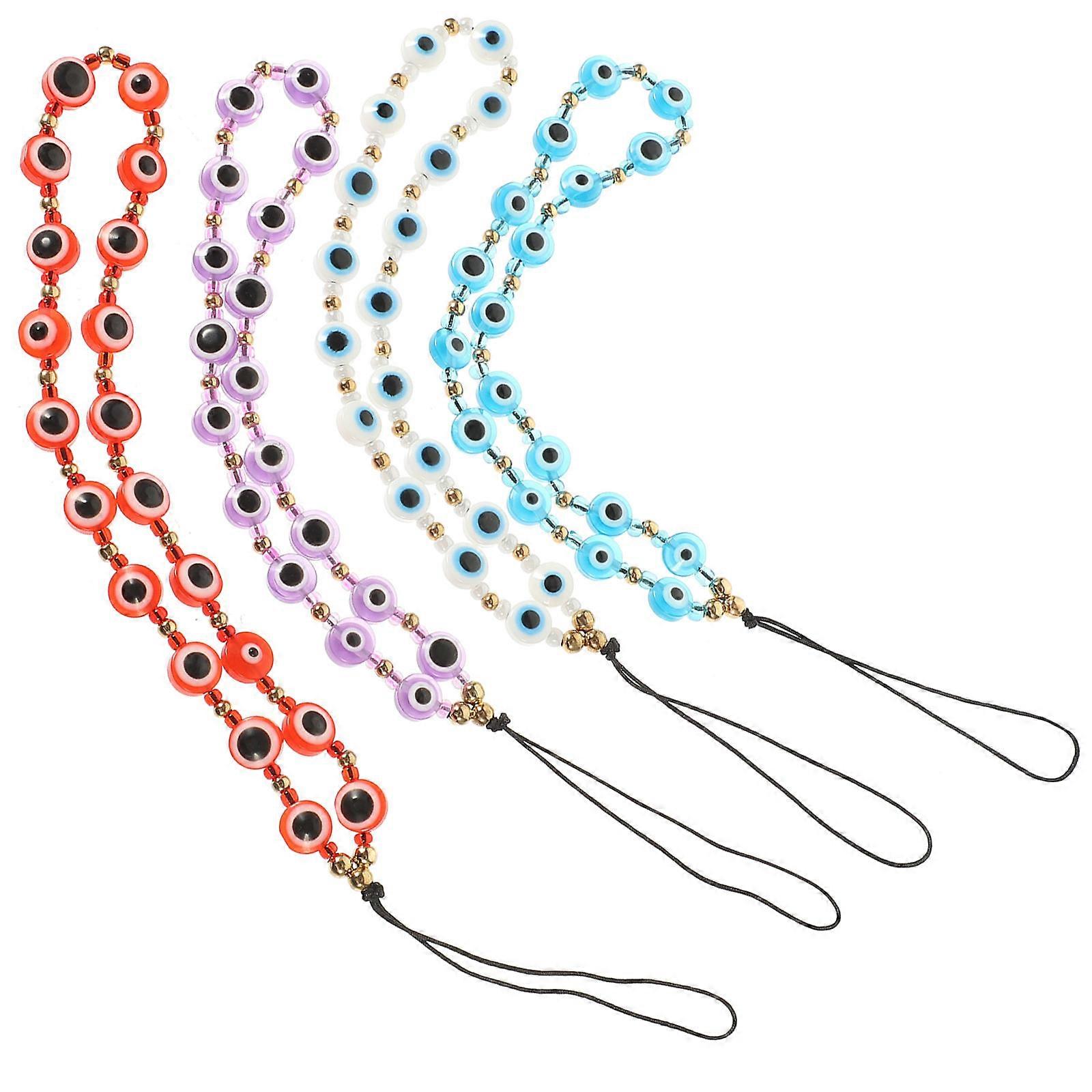 Beaded Phone Charm Wrist Strap for Phone Use 12Pcs Assorted Color Resin
