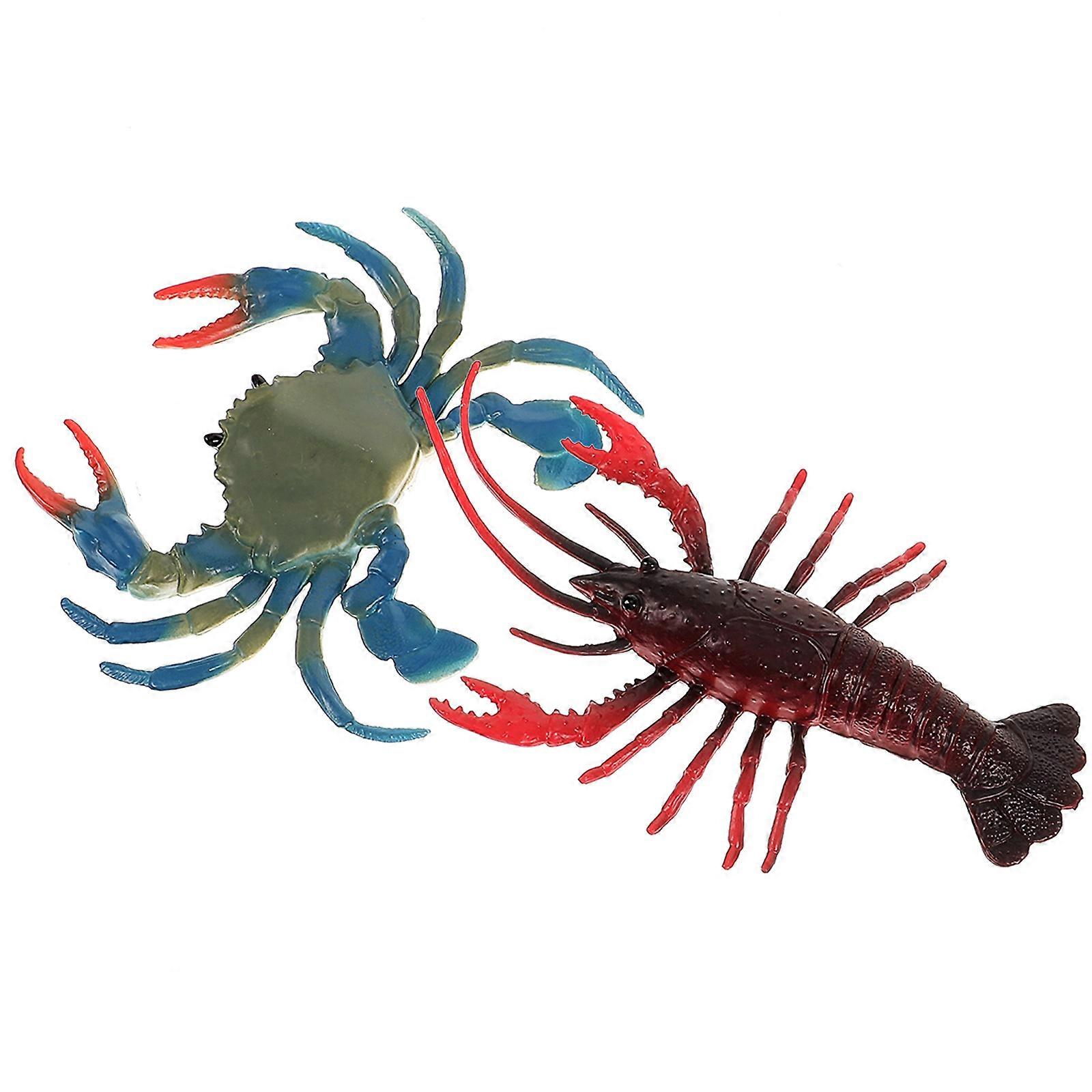 Durable Aquarium Decoration Educational Simulation Shrimp Playset For Home And Office Use 8 Pcs